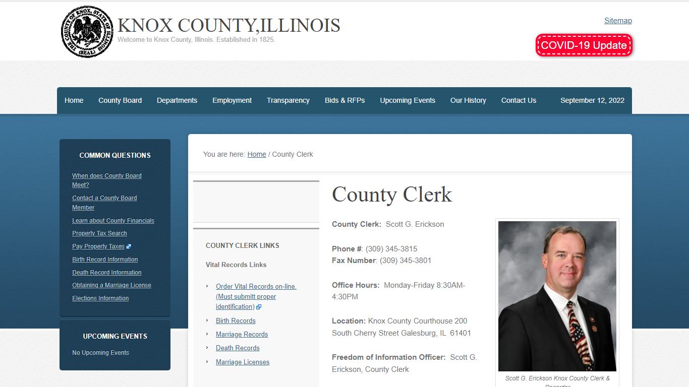 County Clerk – Knox County,Illinois